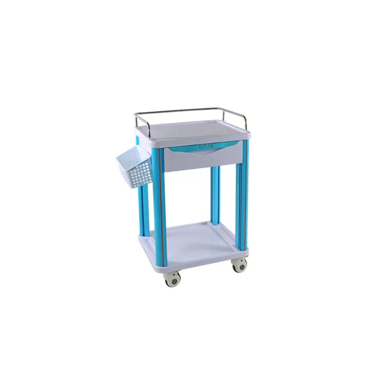 Medical Emergency ABS Hospital Treatment Trolley Medical Cart Trolley