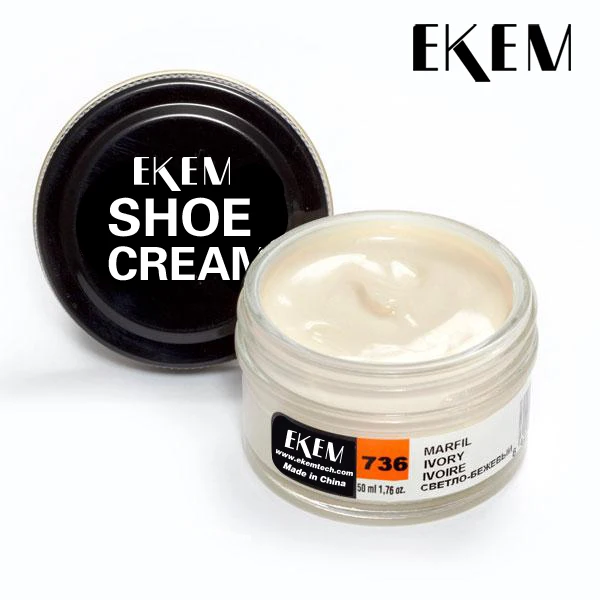 EKEM Black & Natural Waxed Shoe Polish Cream Luxury Solid Shoe Polish Leather Conditioner