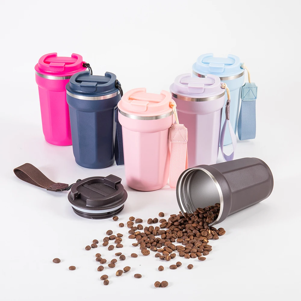 Custom 350Ml 500Ml Double Walled Vacuum Stainless Steel Insulated Travel Coffee Tumbler Mug Cup With Screw Li