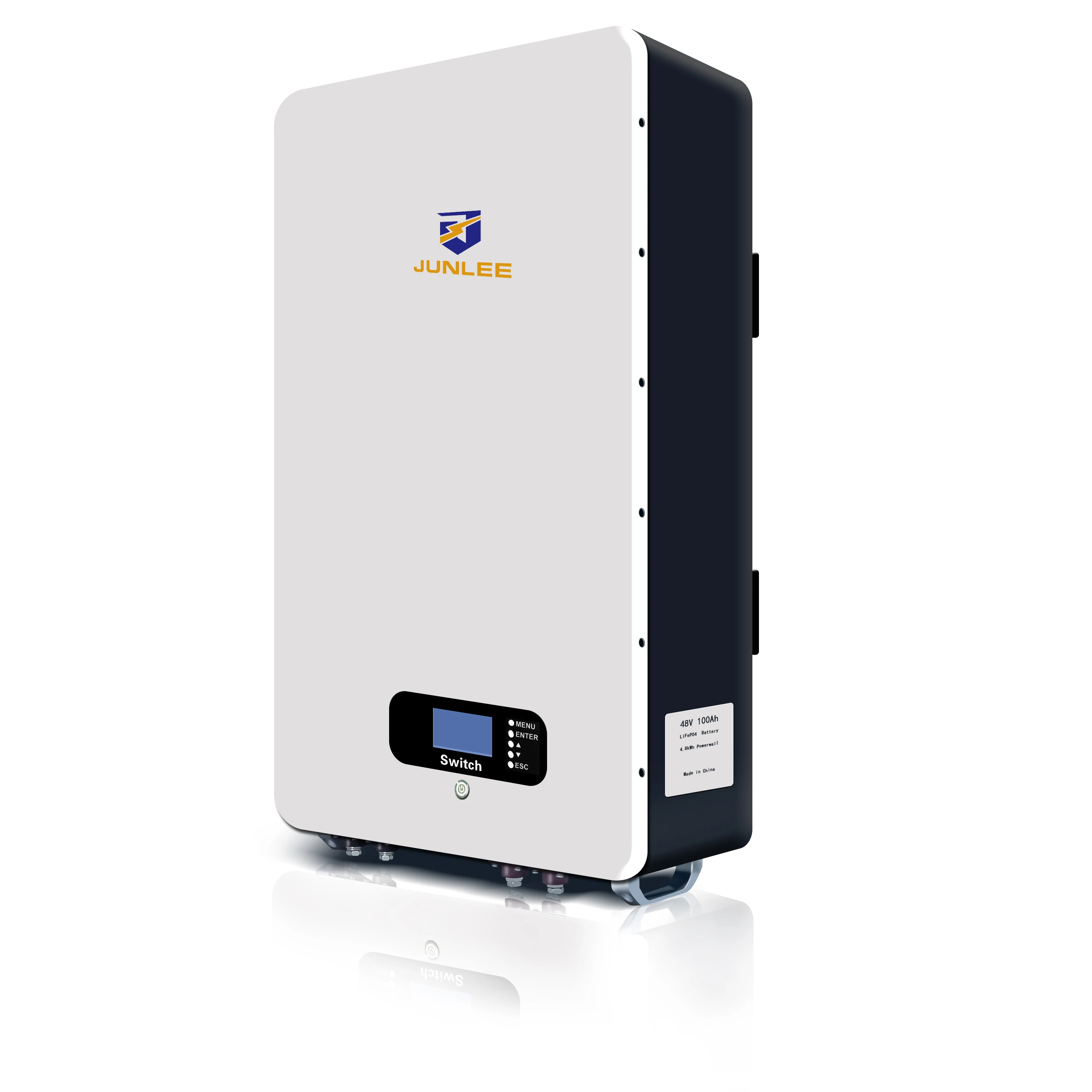 48V 200Ah power wall battery BMS Built-in one wall mounted battery 6000 cycle times