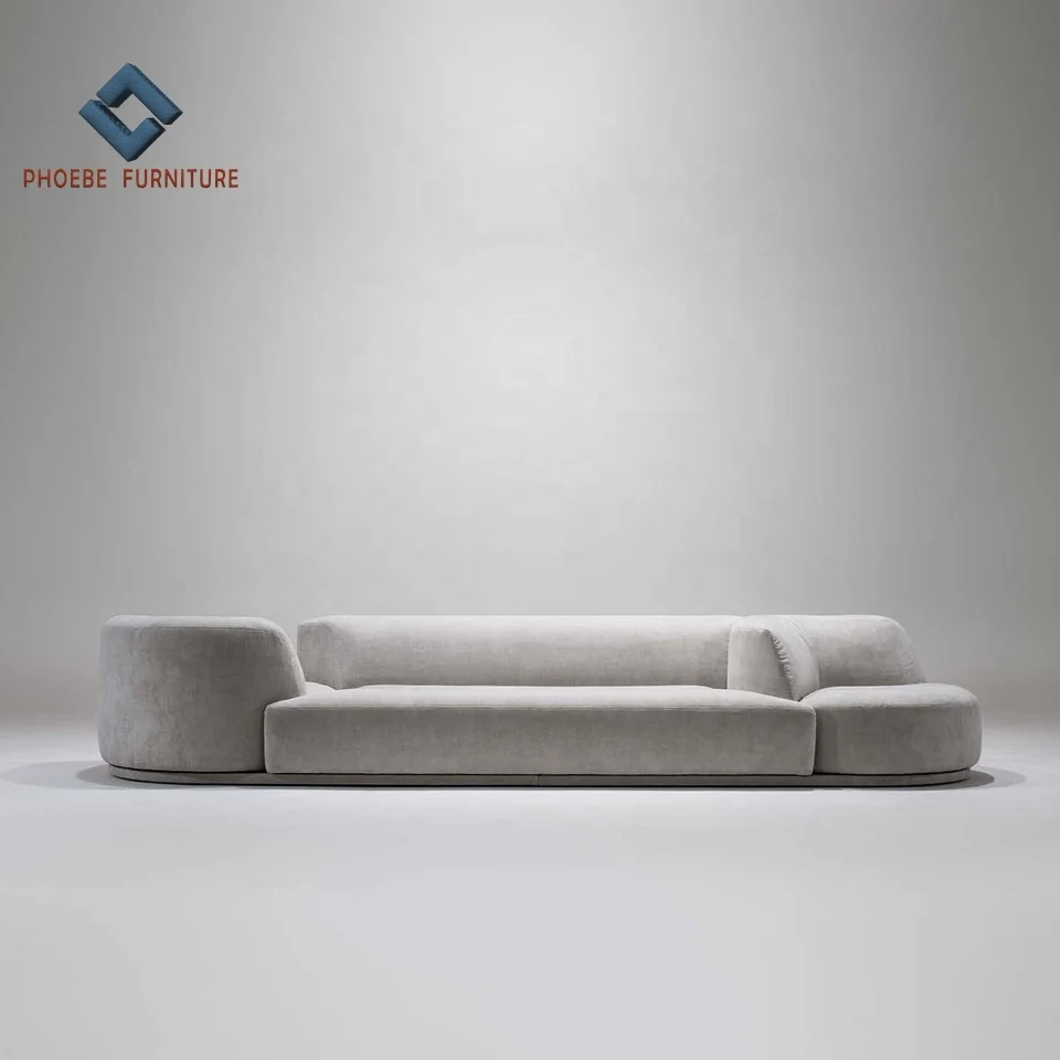 Foshan professional high end modern fabric bordone sectional sofa with swivel armchairs furniture manufacturer