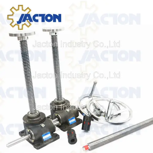 Best long travel hand operated screw jack,hand wheel jack screw  price,hand worm screw lift