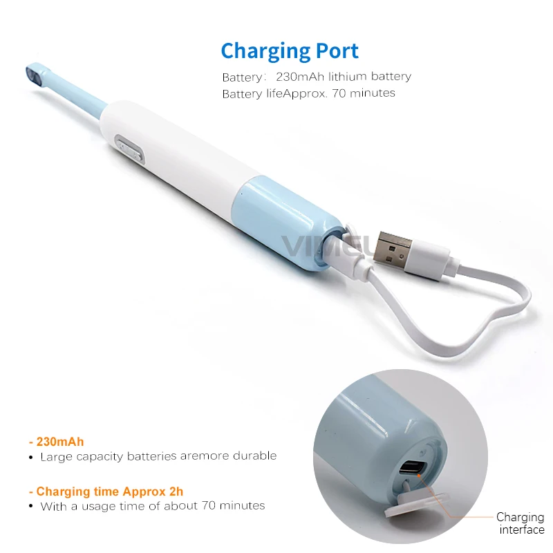 New In 2.0M pixel wireless intra oral tooth endoscope dental borescope waterproof wifi dental mirror camera image System