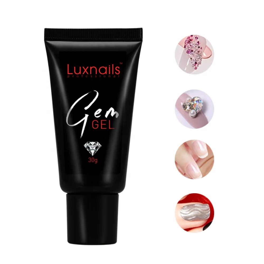 professional wholesaler long-lasting Customized private label is available UV LED 30g gel polish in tube diamond  on gel glue