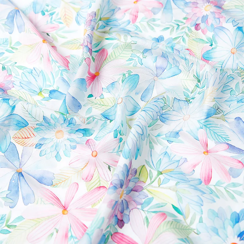 Brocade Fabric Wholesale Factory Digital Printed 100 Silk Dress Soft Plain Custom Satin GSM Printing Technics