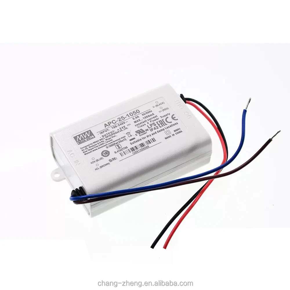 MeanWell APC-25-350 500mA 700mA 1050mA Single Output Slim Power Supply for Led Grow Light Driver
