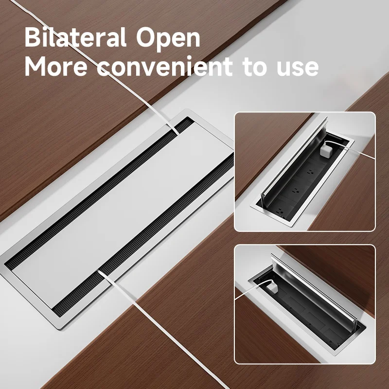 Conference Office Desk Brush Cable Grommet Hole Covers Outlet Wire Management Organizer