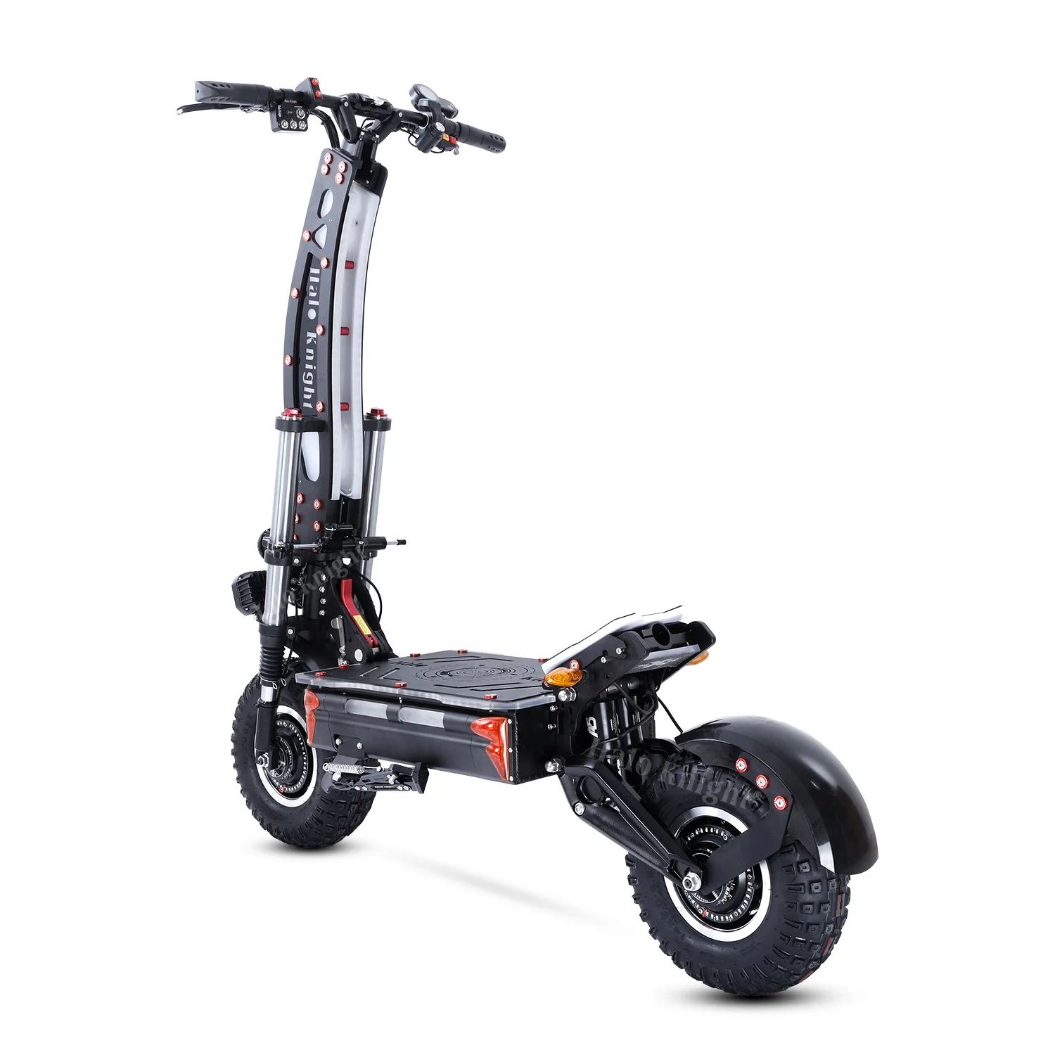 Алюминиевый Электрический скутер Halo Knight T107Max 72 в 8000 Вт 50 Ач 120 км/ч 14 дюймов большая внедорожная шина