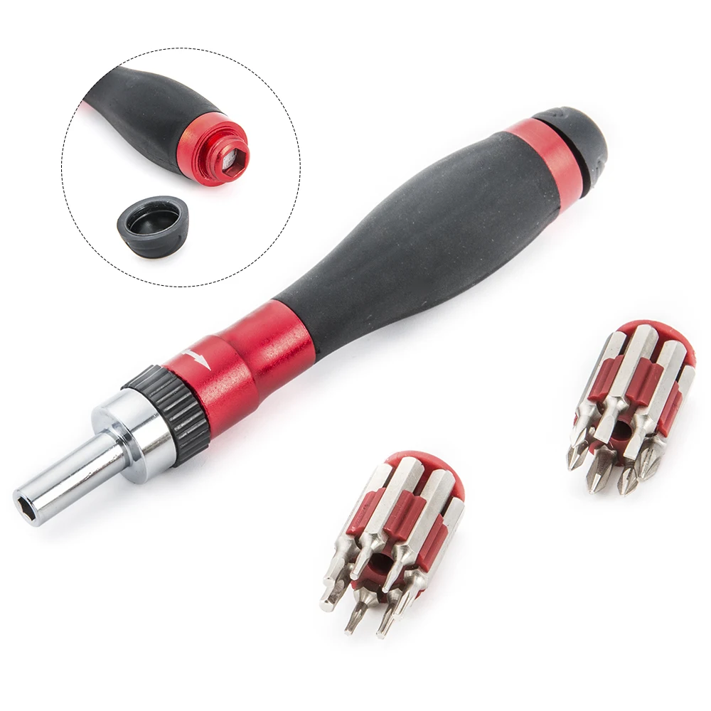 11pcs Pvc Bit Driver Handle Interchangeable Screwdriver Bits Kit Set