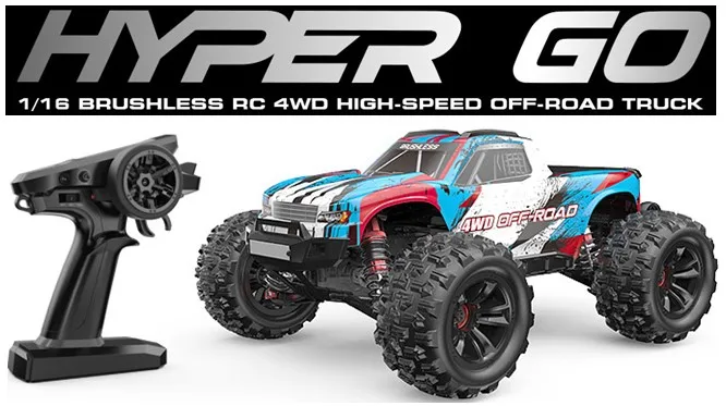 HOSHI MJX Hyper Go 16208 1/16 2.4G Brushless High Speed RC Car Remote Control 4WD Off-road Vehicle Racing Electric Hobby Toy