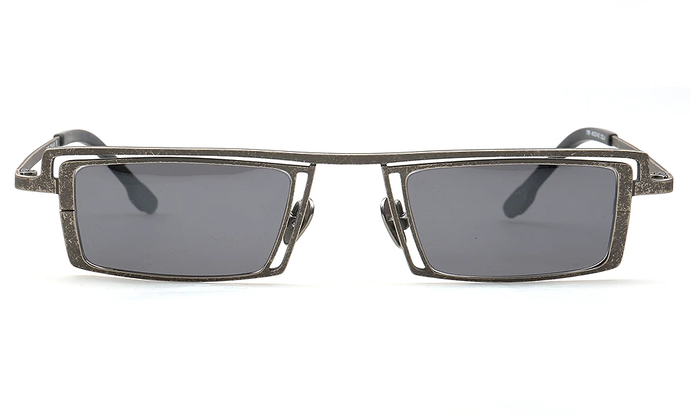 7768 New high-end luxury personality retro rectangular color all-titanium Polaroid sunglasses for men and women reading glasses