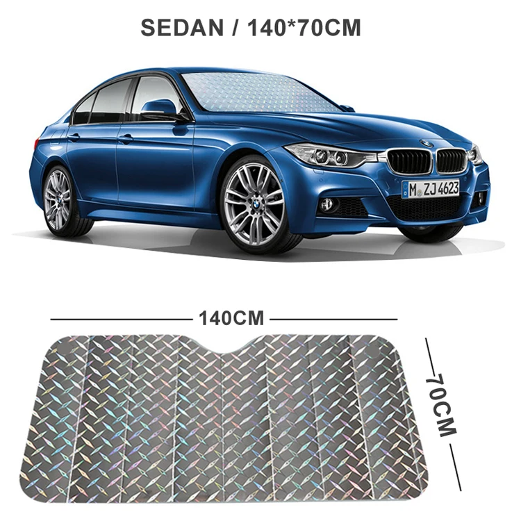 Sunlightproof Laser Reflective Car Front Window Windshield Sun Shade Sunshade Cover Board for Sedan SUV