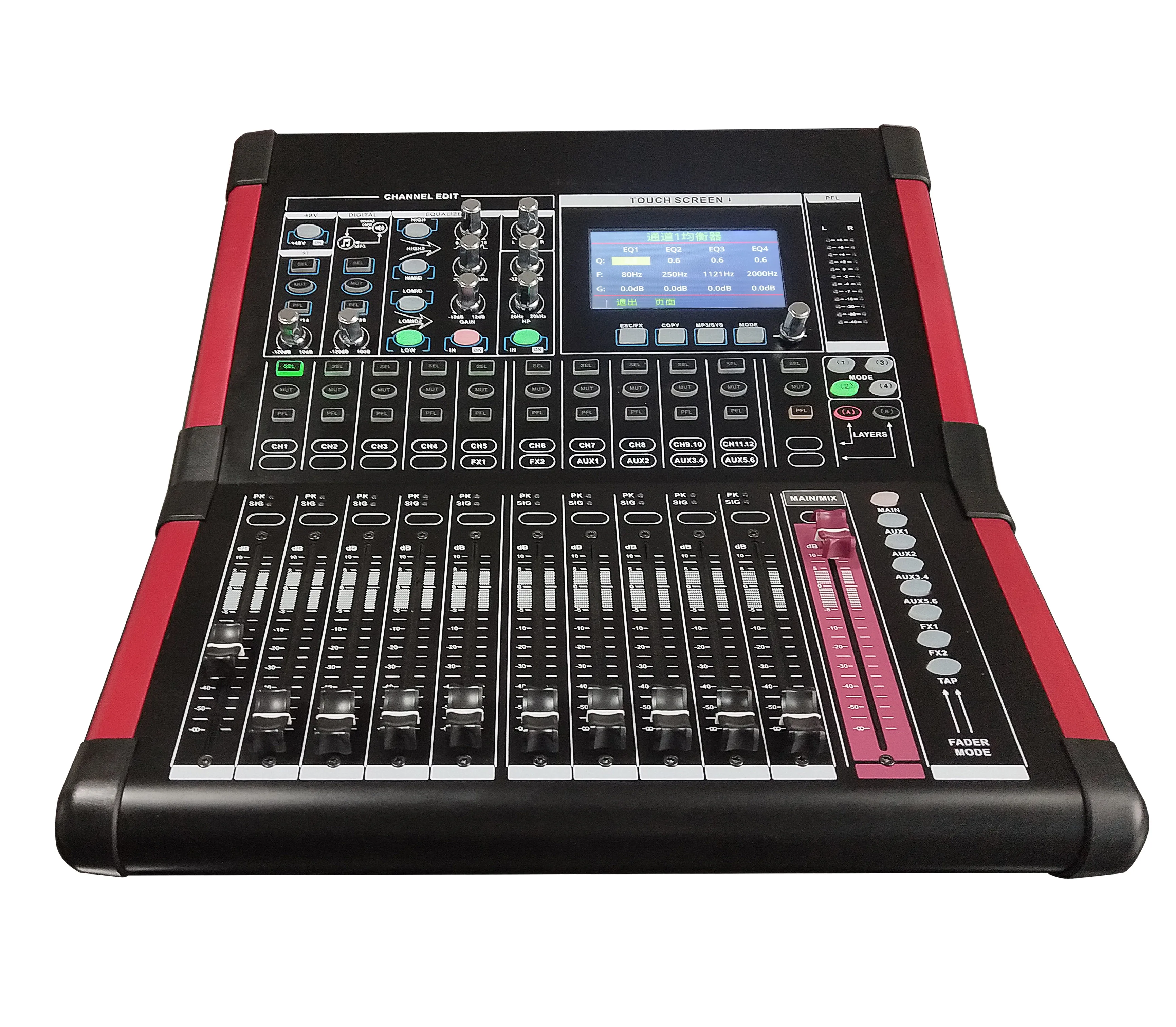 
 Производитель горяч-продавая DX-16 профессиональный аудио DJ микшер звуковая карта USB рекордер беспроводного пульта цифровой live микшерный пульт  