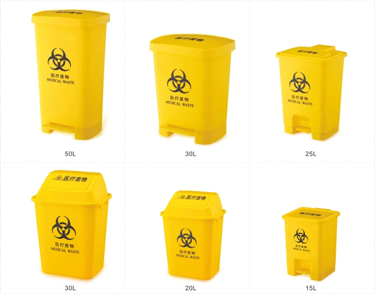 4.8 Gallon kitchen indoor recycle can 10 litre waste bin 20l plastic dustbin with inner basket botes de basura