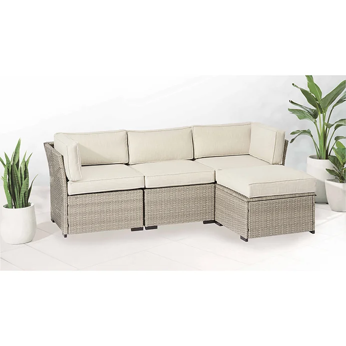 2023 простой садовый набор диванов для патио, уличная мебель, современный ротанг, секционный элегантный диван, набор садовой мебели