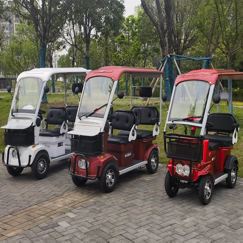 1200W 60V updated Factory sale 1+2 Seat Sightseeing Bus Electric Golf Carts buggies