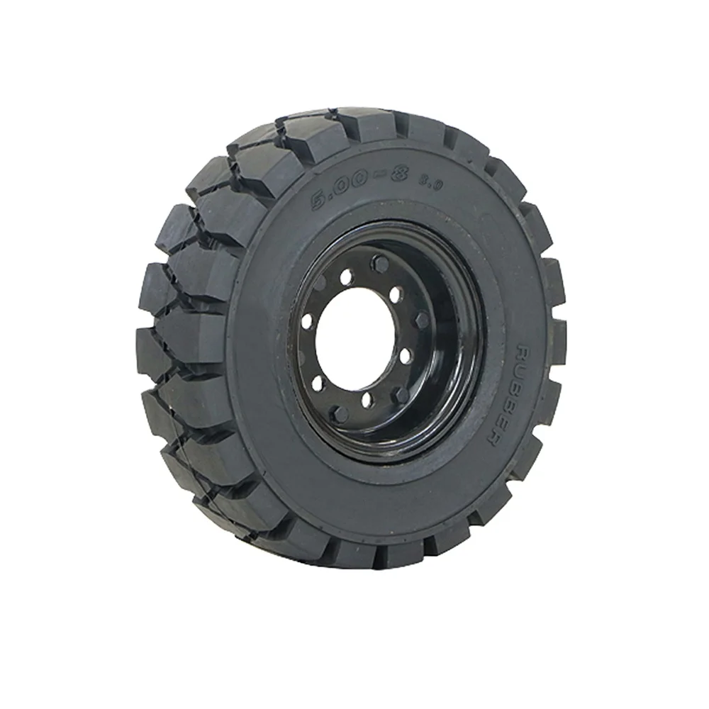 
4.00-8 5.00-8 Korea forklift solid tires trolley tyres for airport 