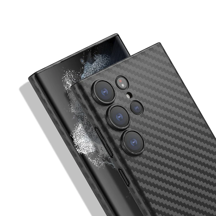 Super September Thin for Samsung S23 Case Lightweight PP Carbon Fiber Pattern Case Anti Scratch for Galaxy S23 Carbon Cover