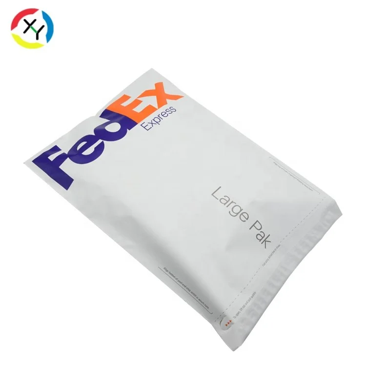 XY Packing Custom Fedex Express Shipping Mailing Bag with Invoice Pouch