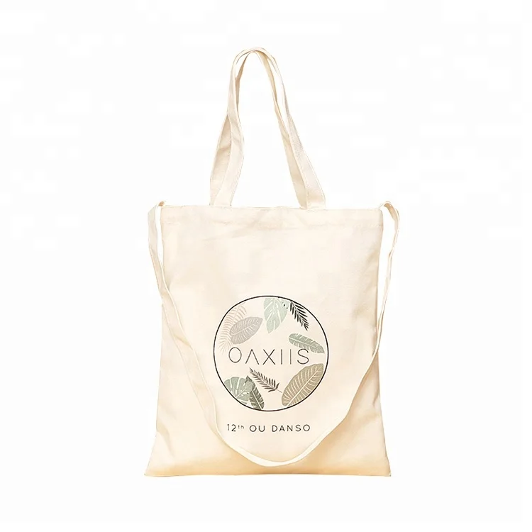 High Quality Large Luxury Waxed Custom Recycled Cotton Canvas Tote bag With Printing Logo