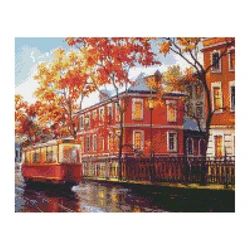 Wholesale European City Street View Art Deco Furniture 5D Diamond Painting