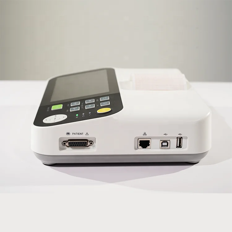 Hospital Clinic portable 12 lead ecg electrodes manufacturers machines monitor production ecg machine 6 channel