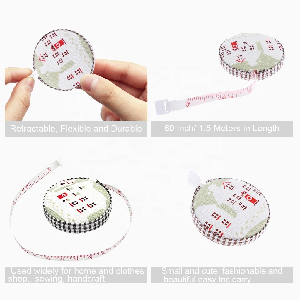 RTS 150cm/60inch Custom Ruler Body Mini Tailor Digital Soft Centimeter Roll Tape Measure