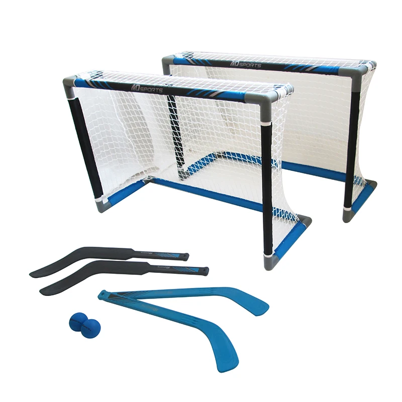 Kids Hockey Goal Net with Portable DIY Ice Hockey Target, Mini Size Suit for Children Game