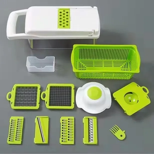 2022 Kitchen Manual  Vegetable Chopper Slicer for Potato, tomato and Onion, Carrot Julienne and Chopper for Vegetables