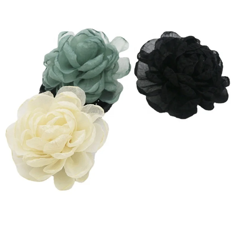 Fashion Hot Sell very cheap shoe clips Fabric Material Bride Lady Shoe Flower