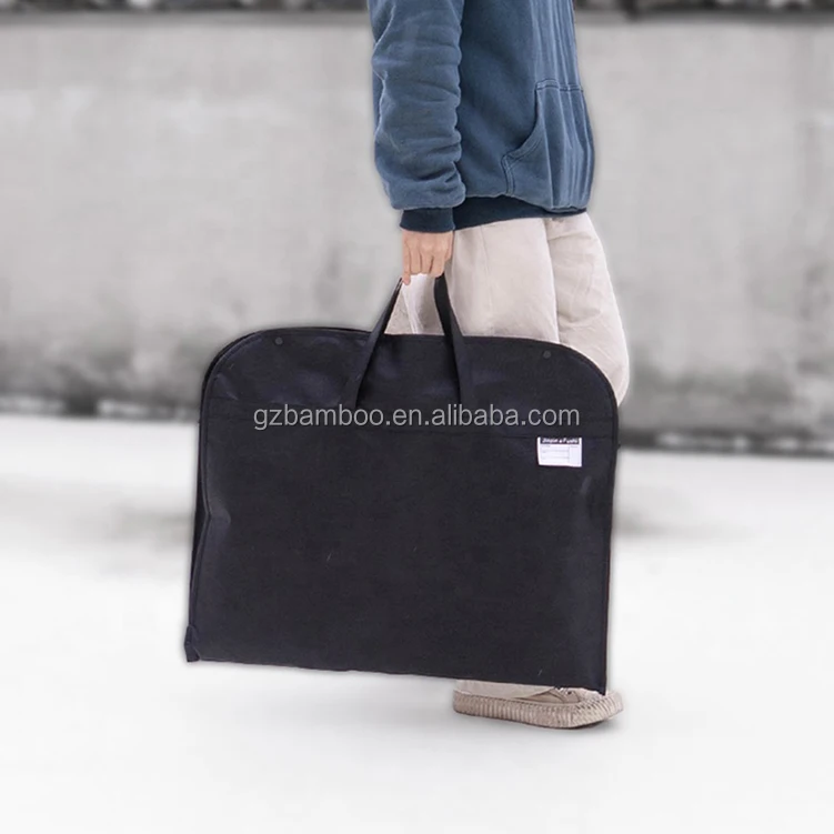 2022 Amazon Hot Sale Non Woevn Foldable with 2-handles Cover Travel Garment Packaging Suit Bag Clothes Cover