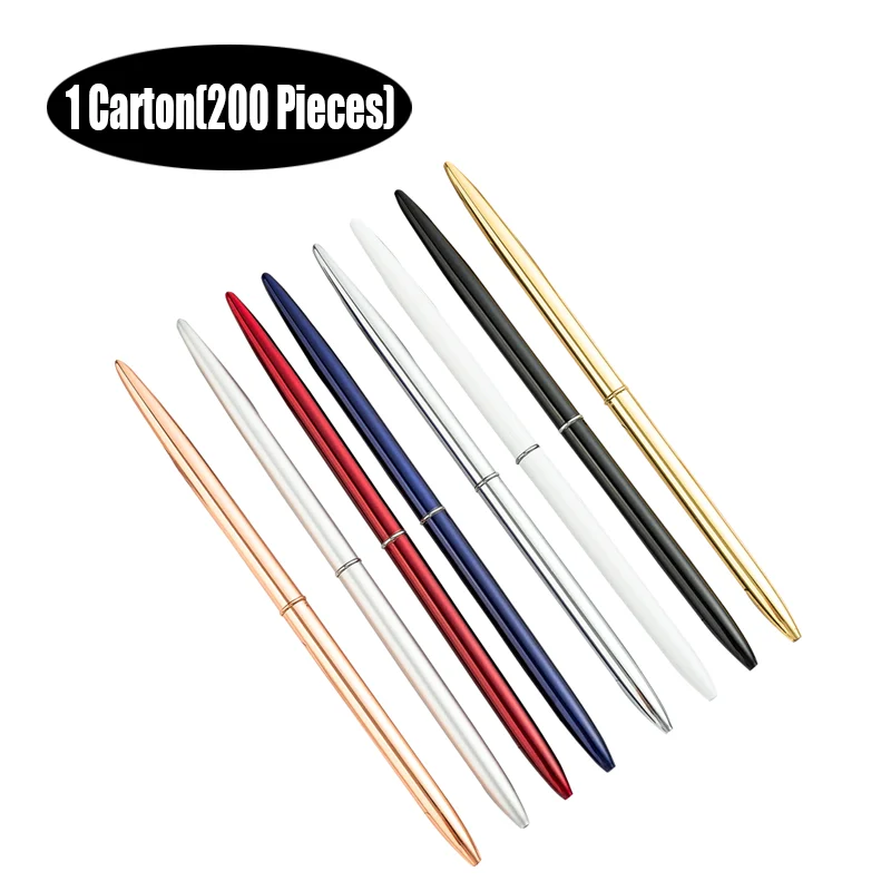 
Bullet Shape Pen For Office School Business Supply Metal Ballpoint Pen 