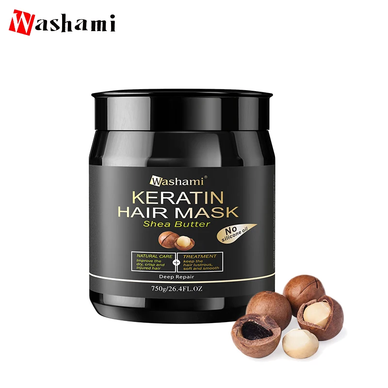 
Низкий минимальный заказ, профессиональная Органическая питательная увлажняющая кератиновая маска для волос с маслом ши 