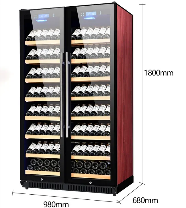 Noise Reduction 635l Mini Wine Cellar Modern Wine Bar Cabinet Refrigerator Wine Rack
