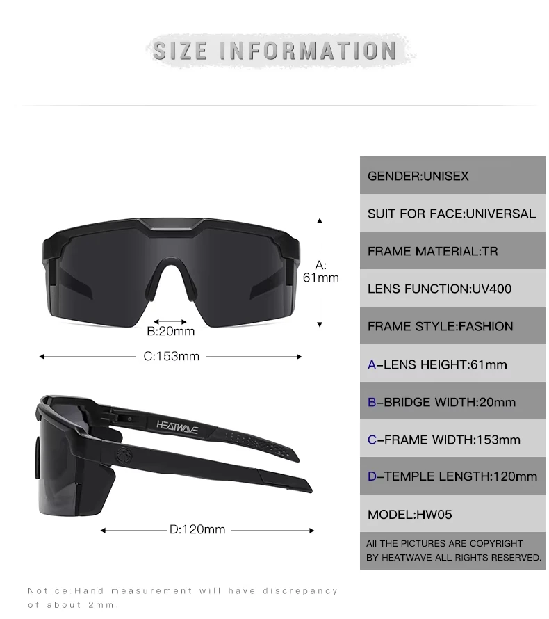 hot-selling outdoor sport cycling driving sunglasses high-quality quality sports heat wave sunglasses Z87