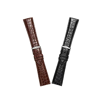 Bulk Order New Trend Multiple Size Croco Pattern Adjustable Cuff Stainless Steel Buckle Watch Bands For Wristwatch