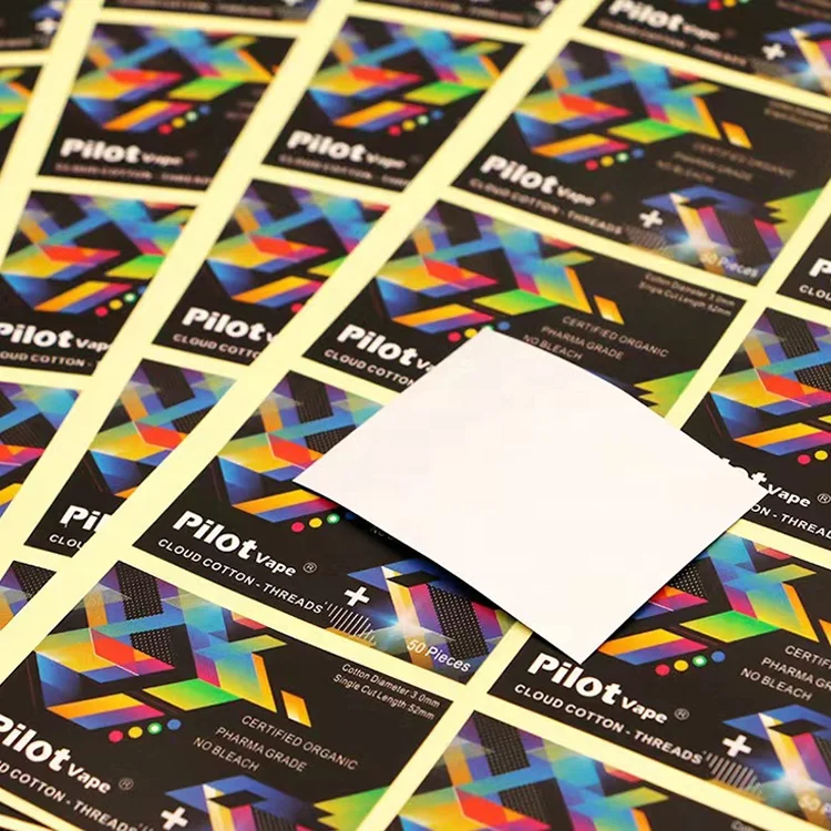 Customized logo adhesive plastic bottle stickers beverage milk tea drinks cup labels