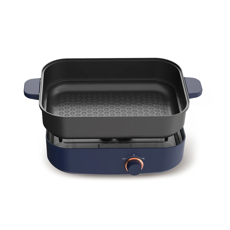 Factory Price Multi-functional 220V BBQ Rectangular Grill Pot Electric Hot Pot Cooker