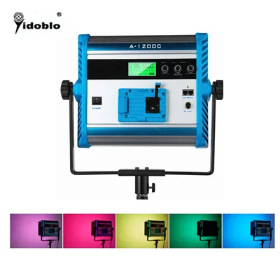 hot! 100w video light rgb full color Yidoblo DMX rgb full color video photography lamp mini panel light RGB led video light