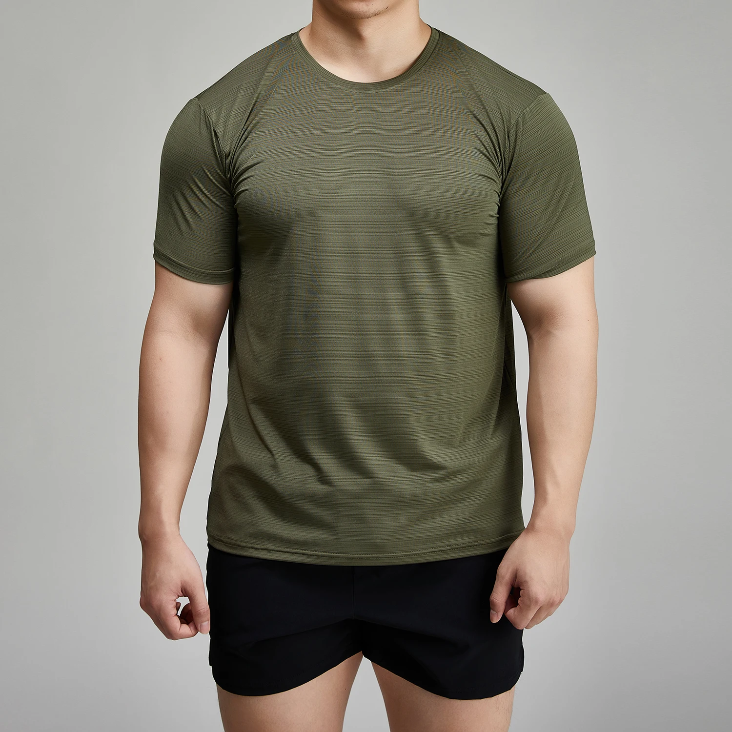 Luckpanther Custom Color Moisture Wicking Fabric Sport Shirts Men Classic Crew Neck Running Shirt Athletic Wear Sport Tops