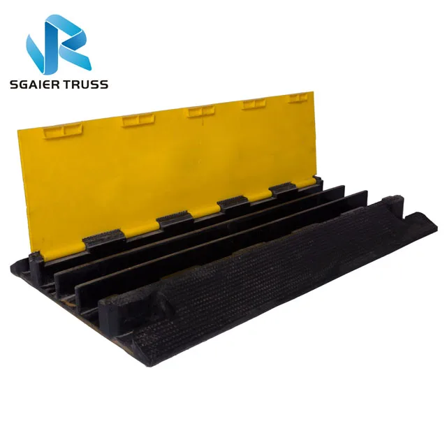 Сверхмощный 1-5-канальный кабельный пандус резиновый защитный чехол для кабеля