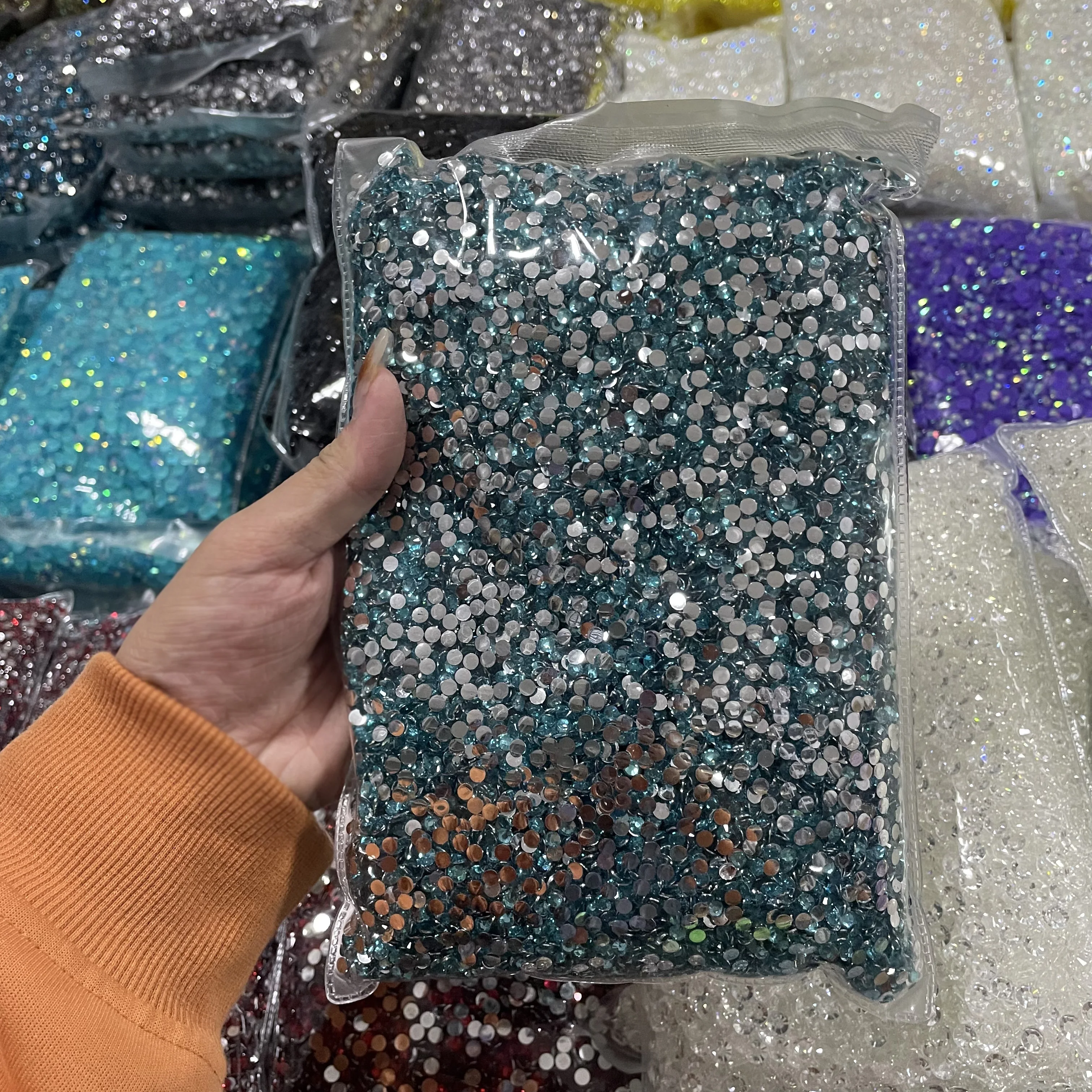XULIN  Accept Mixed Colors Size Bling Bling Flatback Crystal Stone Resin Bedazzler Rhinestone For Cup Decoration DIY