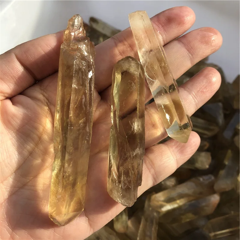 Wholesale natural clear quartz rough smokey quartz citrine crystal point