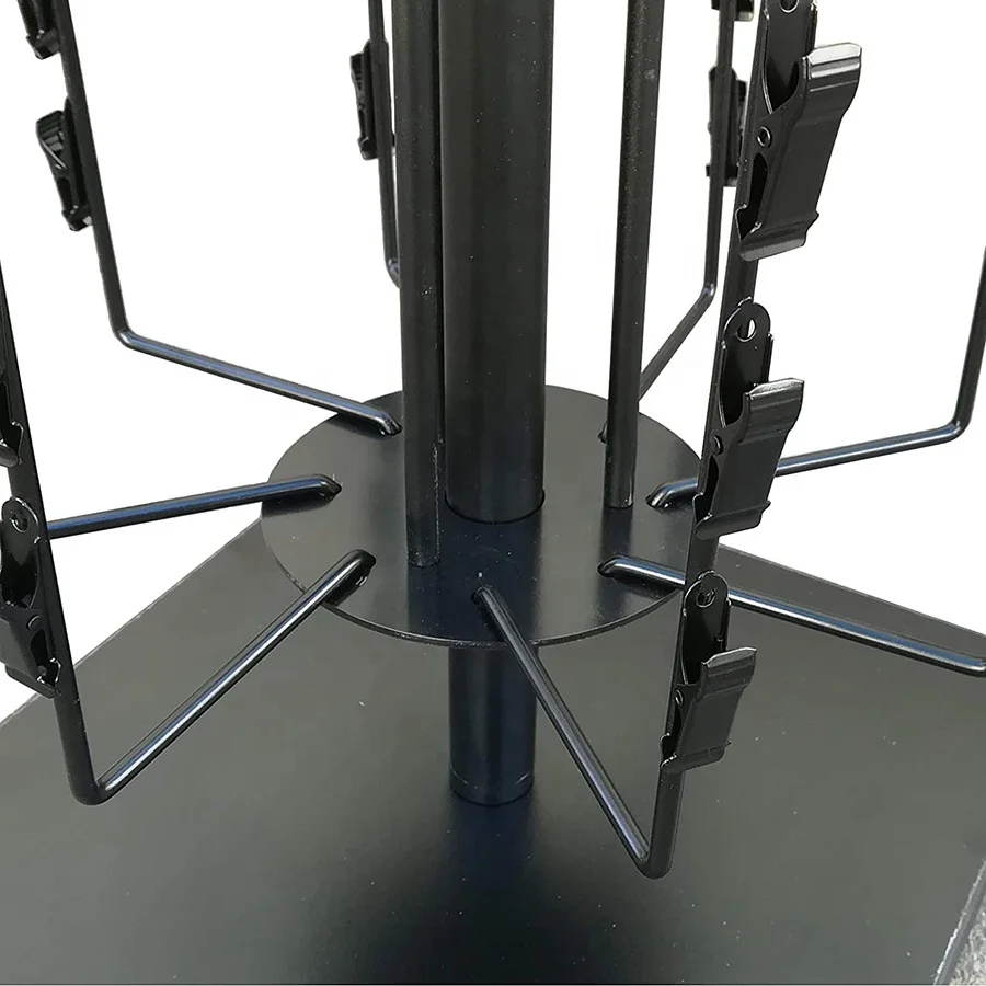 Retail POP Display Rack Potato Chips Pretzels Nuts 72 Clips Rack Countertop Spinner potato chips display rack stand