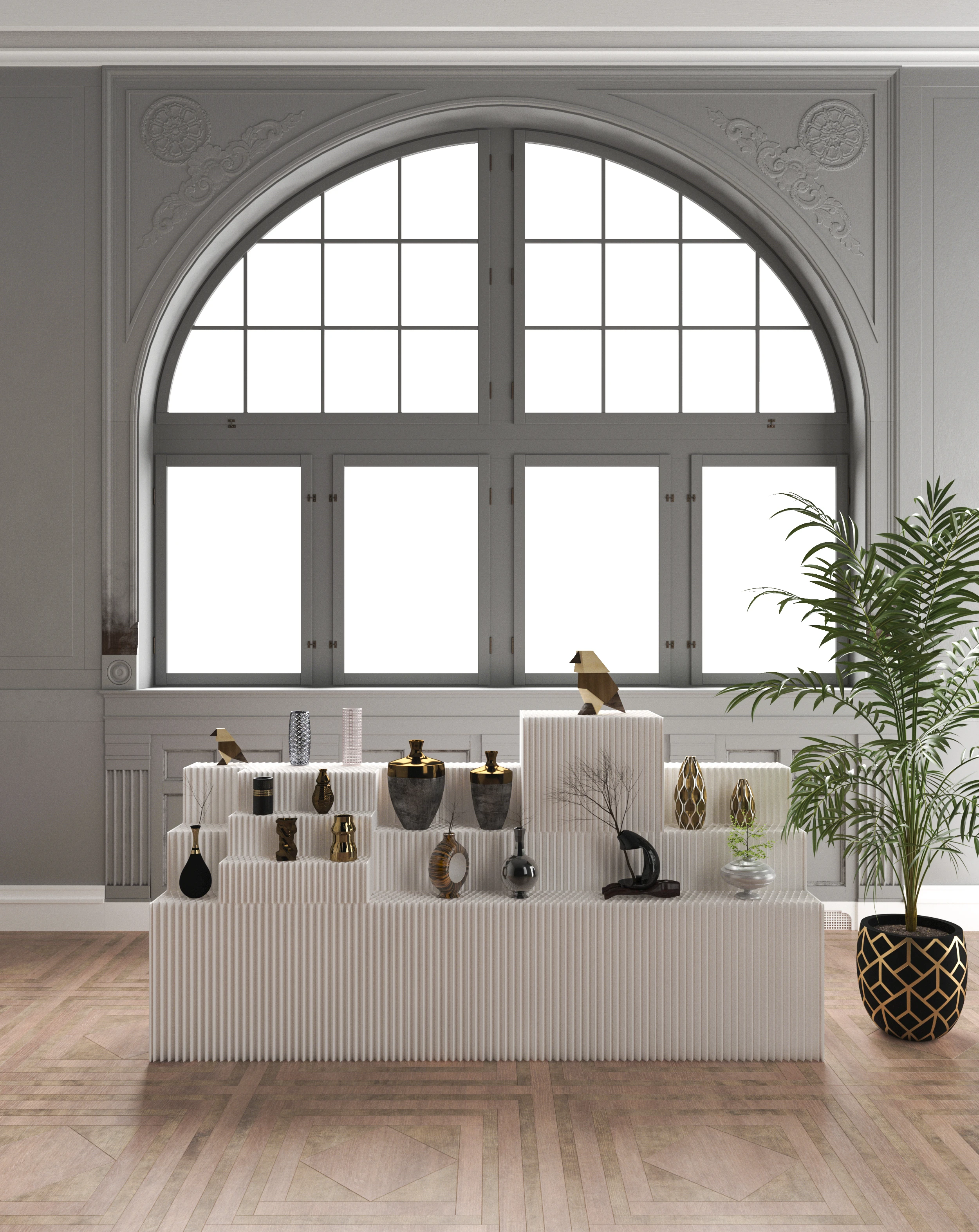 Folding Portable Wedding Display Shelf Exhibition Shoe Store Stage Slant Display Rack for Store