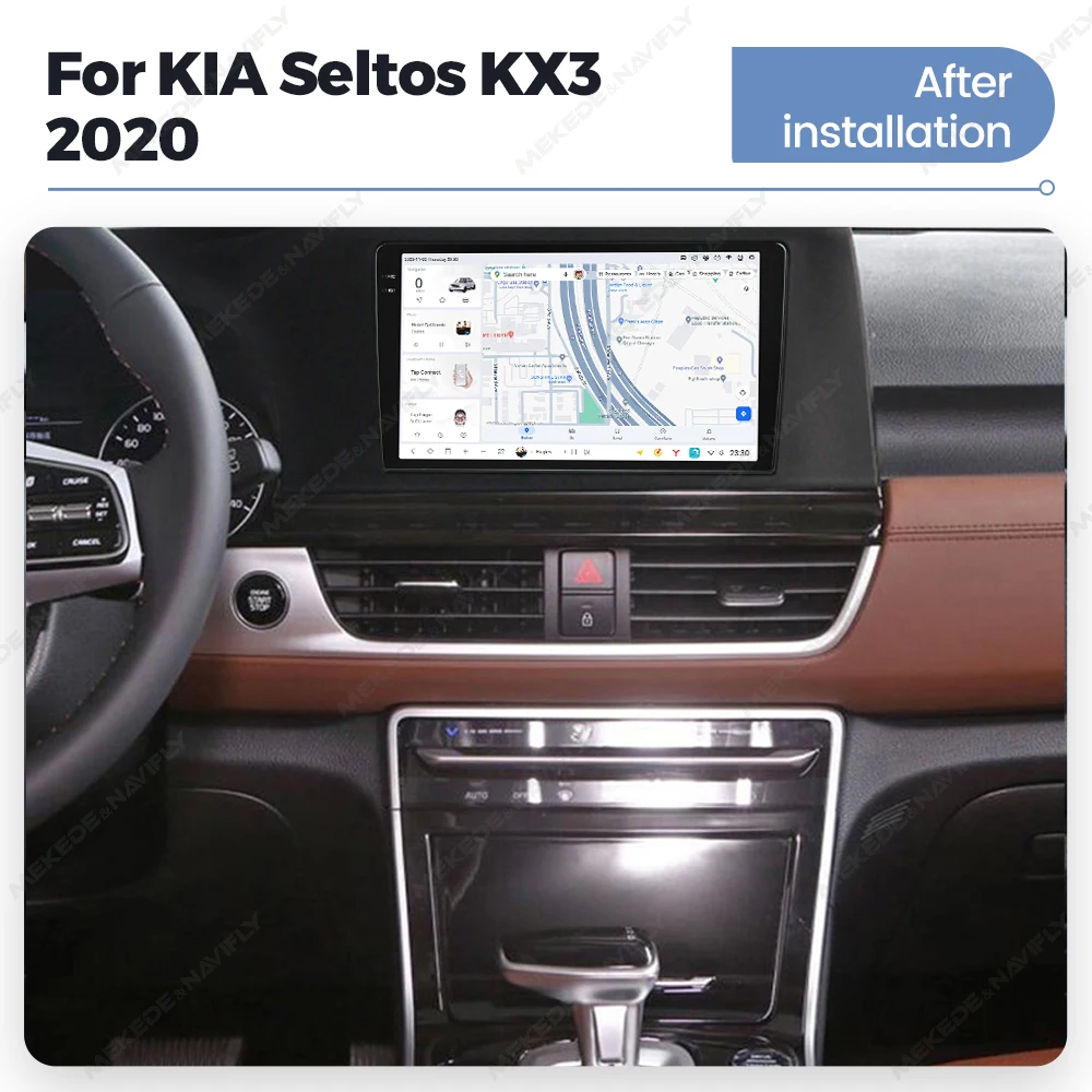 MEKEDE DUDUAUTO gps navigation car 2k screen 12+512 8core WiFi 4G For KIA Seltos KX3 2020 optional 360 camera