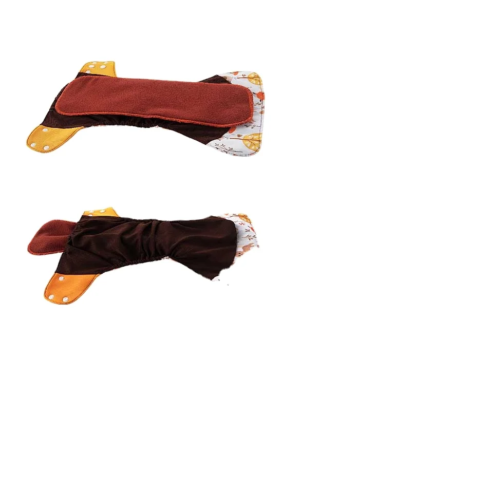 Happy flute reusable diapers cotton insert prefold cloth diapers absorbent soaker wholesale