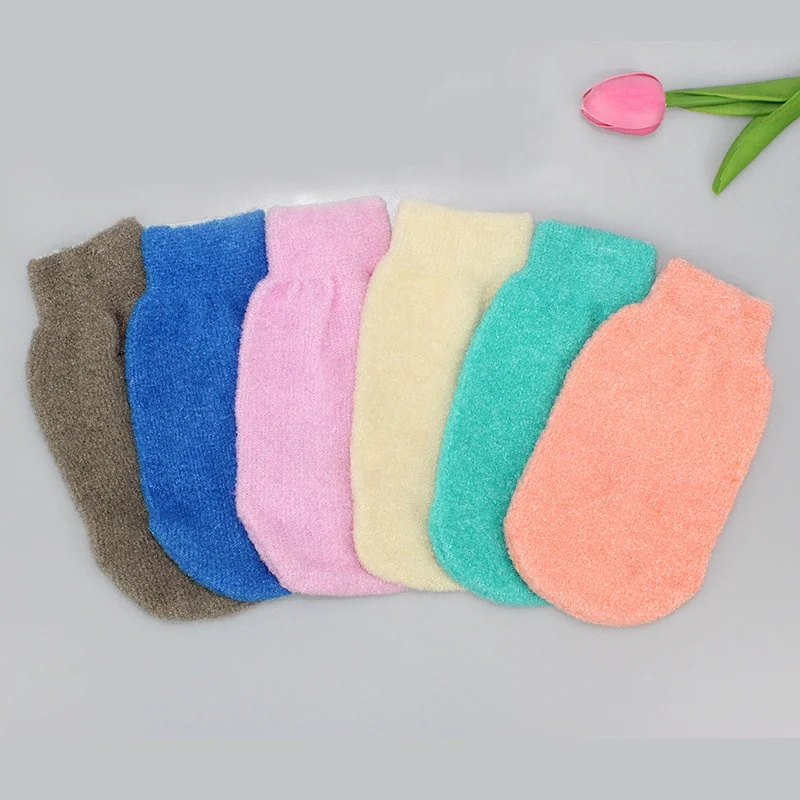 Hot Sell Mitt scrubber Massage Exfoliator Skin Care Body Washing Exfoliating Bath Glove