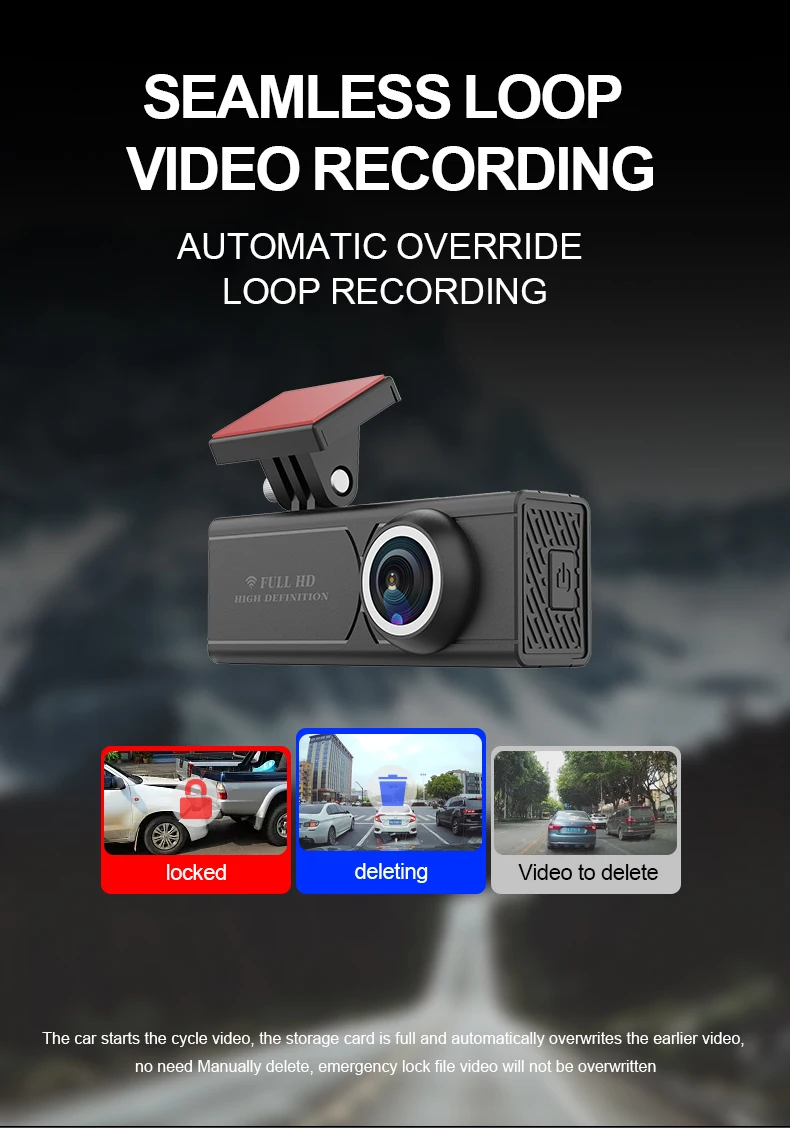 Hd 1080P Автомобильный черный ящик WiFi петля записи автомобильный DVR камера приборная панель ночного видения видеорегистратор