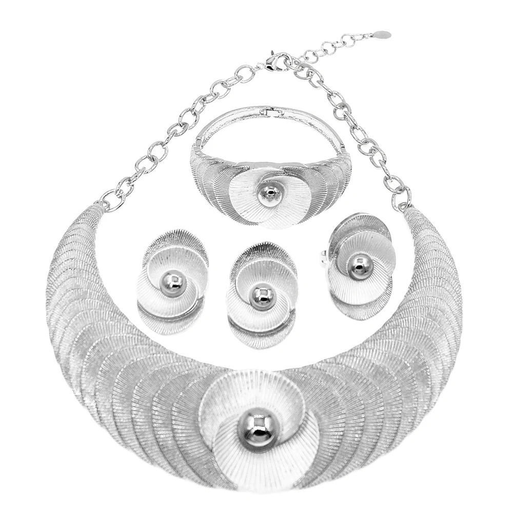 Yulaili Fashion Party Accessories Wholesale Italian Gold Style Nigeria Wedding Jewelry For Africa Woman